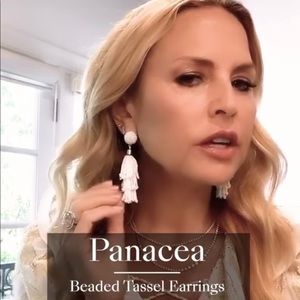RZ BOS 2020 Panacea Beaded Tassel Earrings New